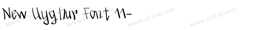 New Uyghur Font 11字体转换